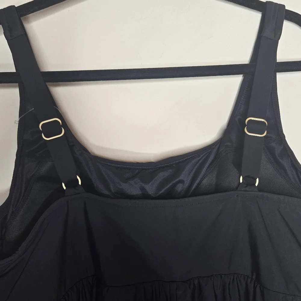 LANDS END NWT Adjustable Strap Swim Dress